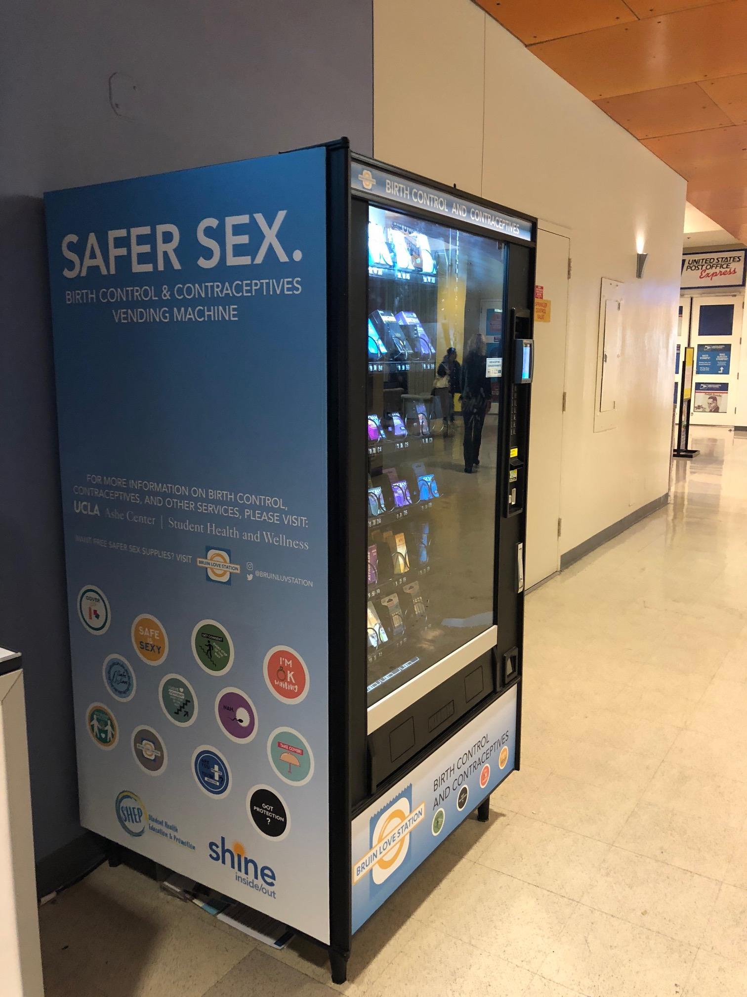 Picture of sexual health vending machine